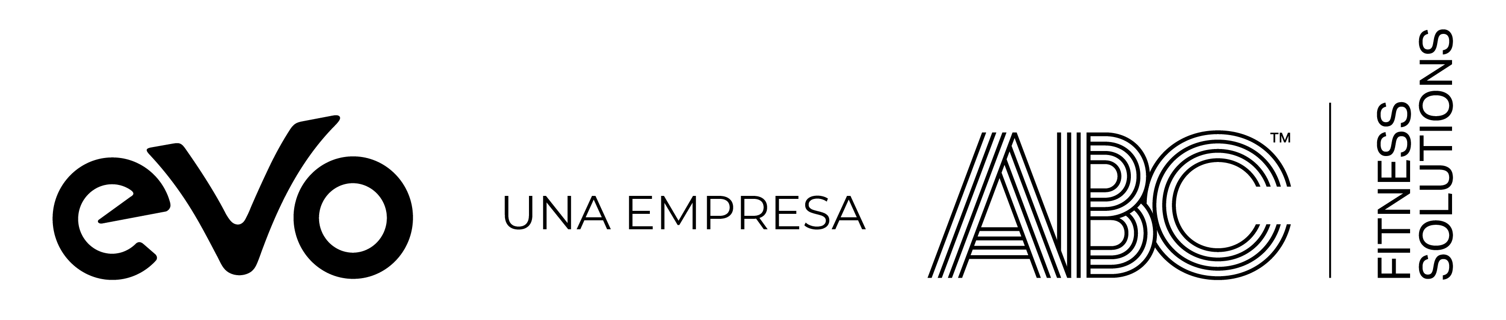 Logo EVO una empresa ABC negro